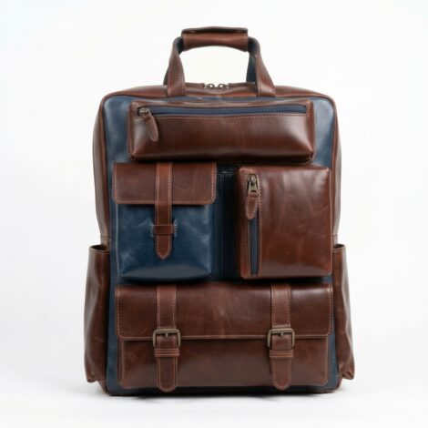 Luxurious Cow Leather Laptop Backpack