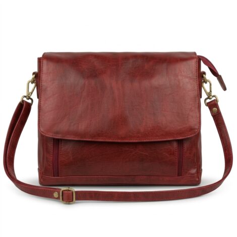 Luxurious Red Messenger Bag