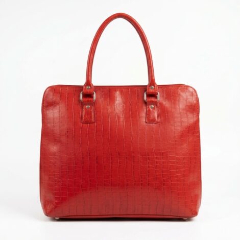 Crocodile Textured Tote Bag